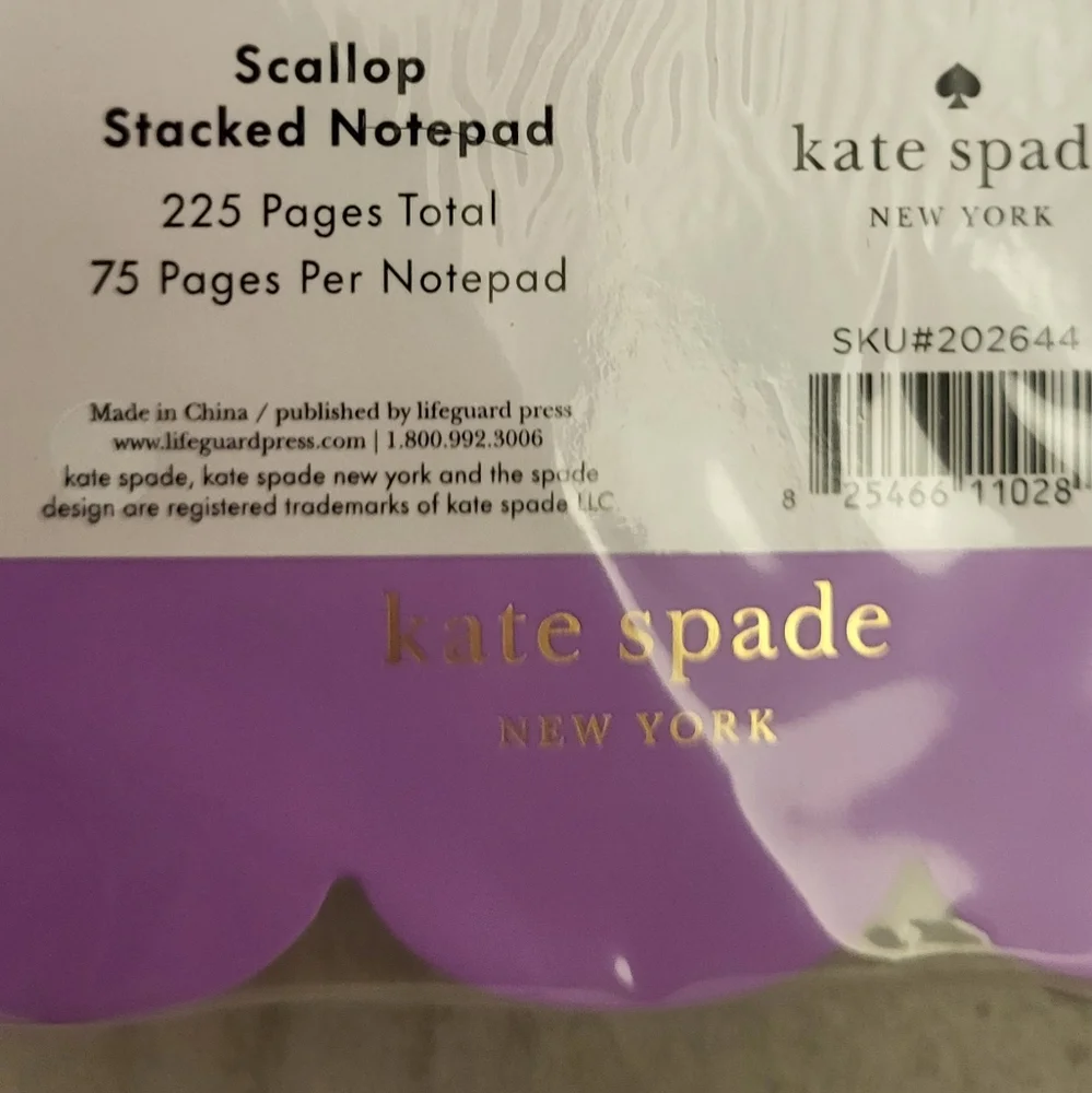 Kate Spade Pink Mini Notepad Set and Multicolor Gel Pen Set- NWT